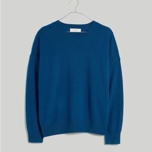 Madewell Teal Blue Crewneck Sweater